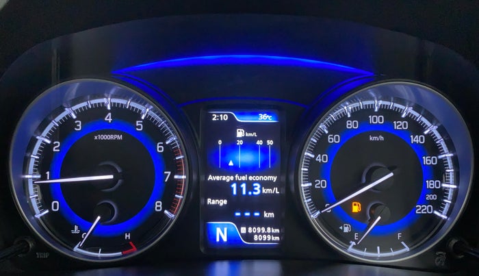 2021 Toyota Glanza G CVT, Petrol, Automatic, 8,466 km, Odometer Image