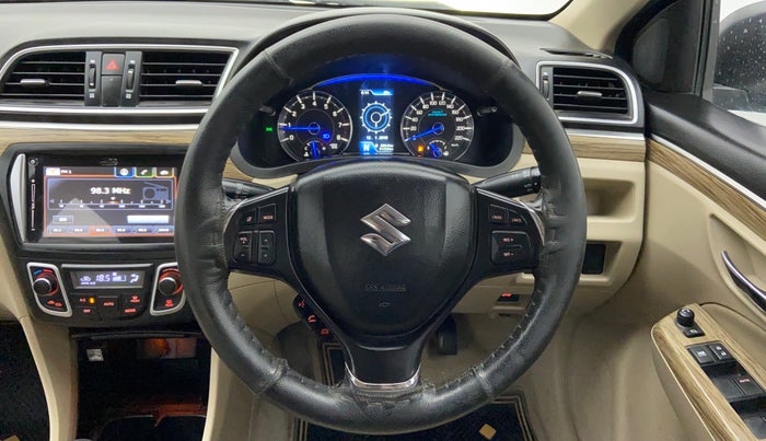 2018 Maruti Ciaz ALPHA 1.5 AT SHVS, Petrol, Automatic, 51,222 km, Steering Wheel Close Up