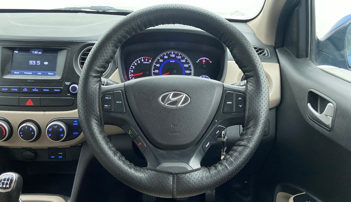 2018 Hyundai Grand i10 SPORTZ 1.2 KAPPA VTVT, Petrol, Manual, 2,548 km, Steering Wheel Close Up