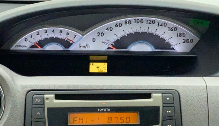 2011 Toyota Etios V, Petrol, Manual, 7,360 km, Odometer Image
