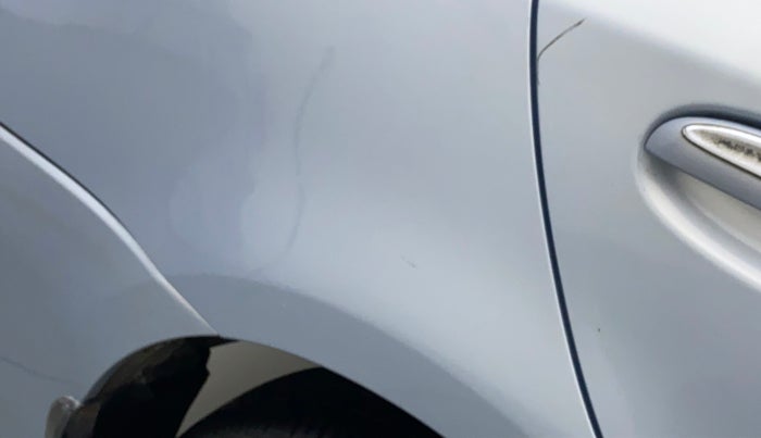 2011 Toyota Etios V, Petrol, Manual, 7,360 km, Right quarter panel - Slightly dented