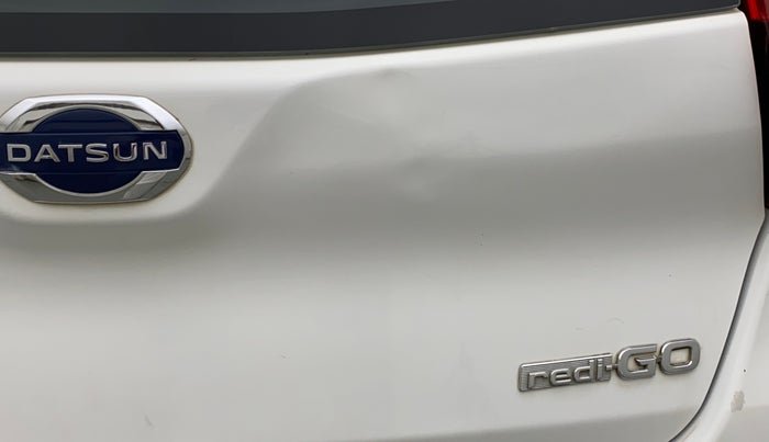2018 Datsun Redi Go T (O), Petrol, Manual, 1,07,013 km, Dicky (Boot door) - Slightly dented