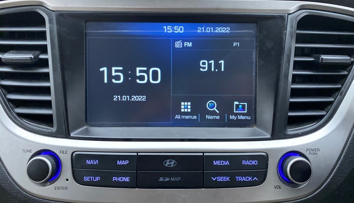 2018 Hyundai Verna 1.6 SX VTVT AT (O), Petrol, Automatic, 21,111 km, Infotainment System