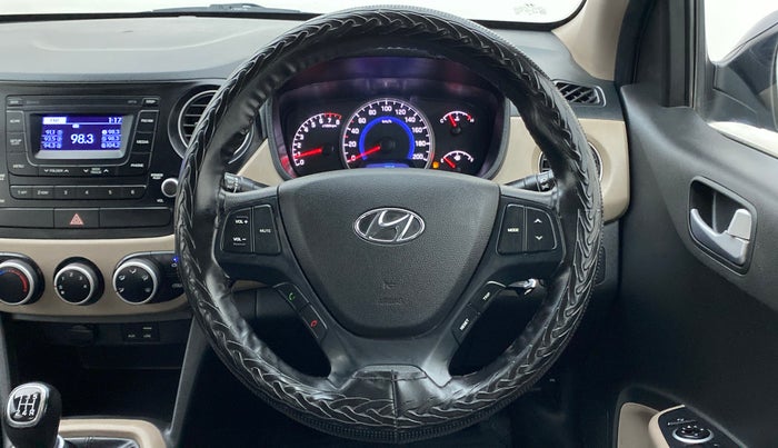 2016 Hyundai Grand i10 SPORTZ 1.2 KAPPA VTVT, Petrol, Manual, 73,848 km, Steering Wheel Close Up