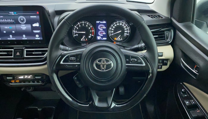 2022 Toyota Glanza V AMT, Petrol, Automatic, 12,089 km, Steering Wheel Close Up
