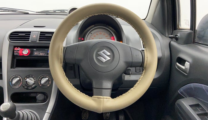 2011 Maruti Ritz VXI BS IV, Petrol, Manual, 61,375 km, Steering Wheel Close-up