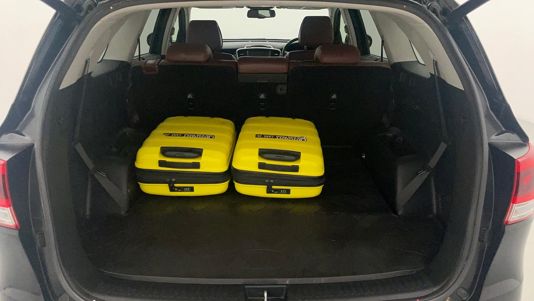 Boot Inside View with Luggage