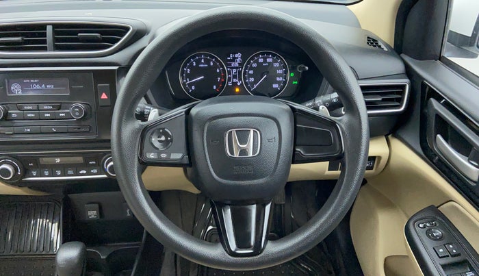 2018 Honda Amaze 1.2 V CVT I VTEC, Petrol, Automatic, 11,852 km, Steering Wheel Close-up