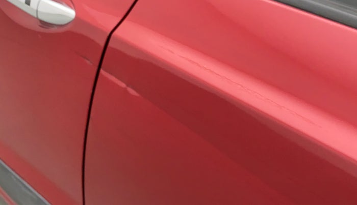2014 Hyundai Xcent SX 1.2 (O), Petrol, Manual, 72,826 km, Rear left door - Slightly dented