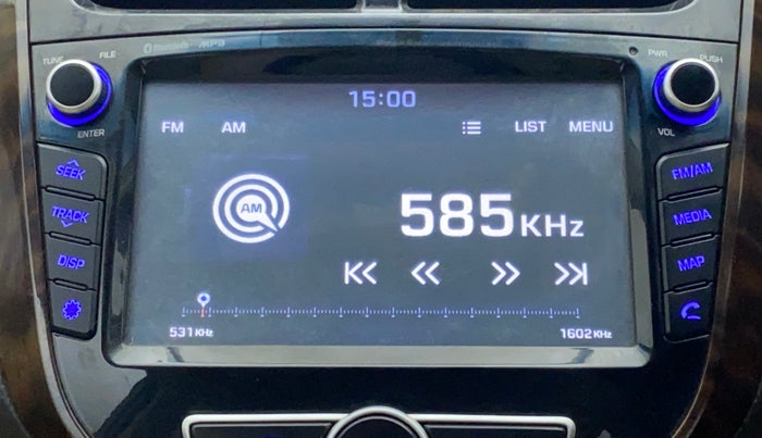 2017 Hyundai Verna 1.6 SX VTVT AT, Petrol, Automatic, 58,830 km, Infotainment System
