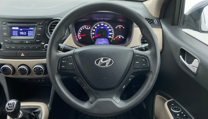 2016 Hyundai Grand i10 SPORTZ 1.2 KAPPA VTVT, Petrol, Manual, 10,214 km, Steering Wheel Close Up