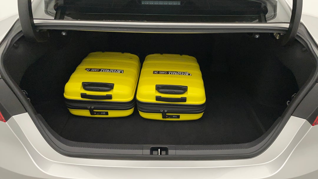 Boot Inside View with Luggage