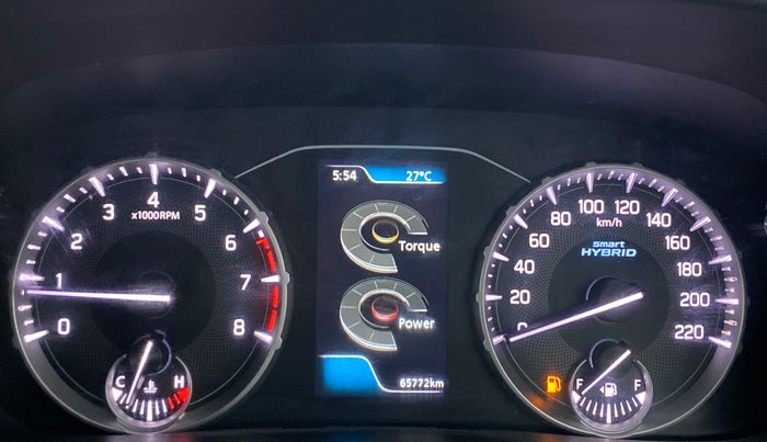 2022 Maruti BREZZA ZXI SMART HYBRID , Petrol, Manual, 65,772 km, Odometer Image