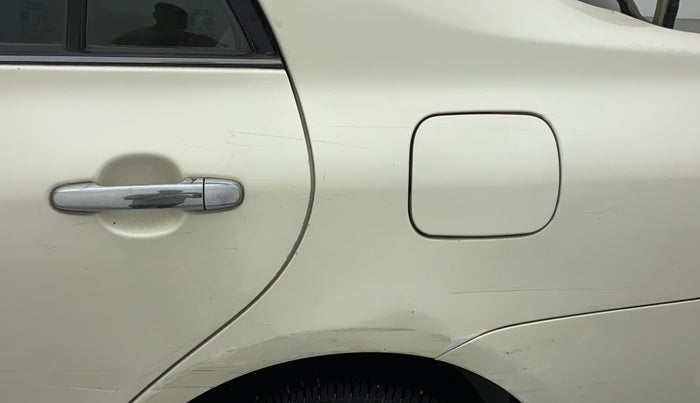 2010 Toyota Corolla Altis G PETROL, Petrol, Manual, 83,706 km, Left quarter panel - Minor scratches