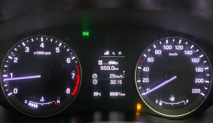 2017 Hyundai Elite i20 ASTA 1.2, Petrol, Manual, 99,517 km, Odometer Image