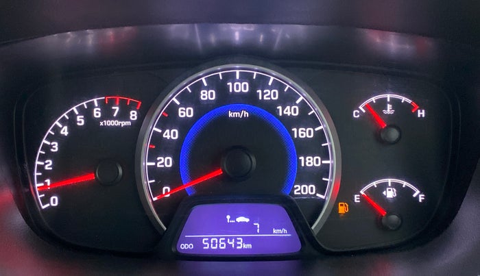 2016 Hyundai Grand i10 SPORTZ 1.2 KAPPA VTVT, Petrol, Manual, 50,975 km, Odometer Image