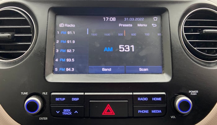 2018 Hyundai Grand i10 SPORTZ 1.2 KAPPA VTVT, Petrol, Manual, 16,375 km, Infotainment System