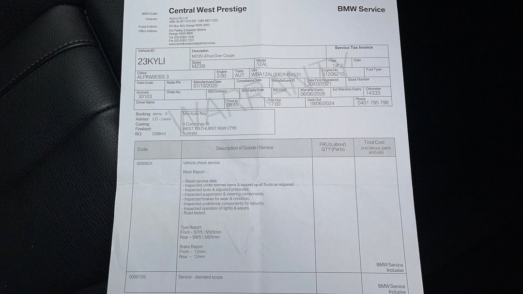 2020 BMW 2 M235i Xdrive Gran Coupe, Automatic, 15562 km, Service History