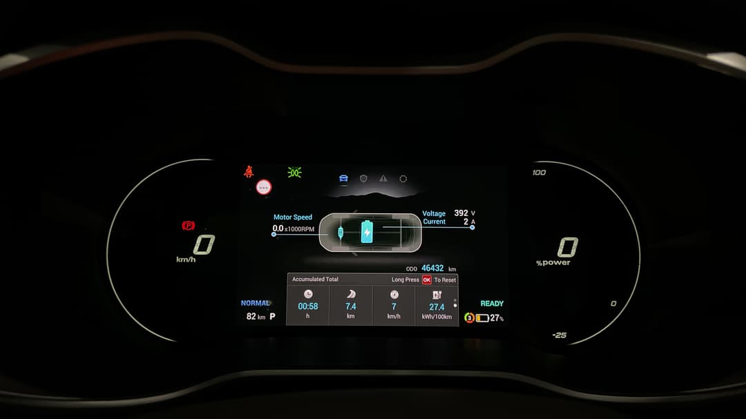 2022 MG ZS EV Essence, Automatic, 46432 km, Odometer View