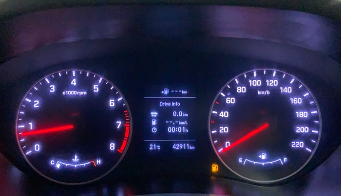 2019 Hyundai Elite i20 ASTA 1.2 (O), Petrol, Manual, 42,911 km, Odometer Image