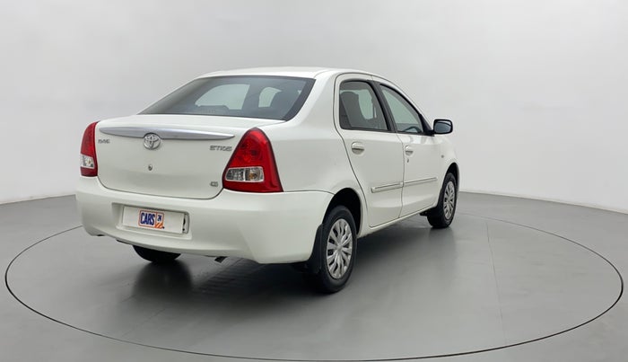 2011 Toyota Etios G, Petrol, Manual, 75,091 km, Right Back Diagonal
