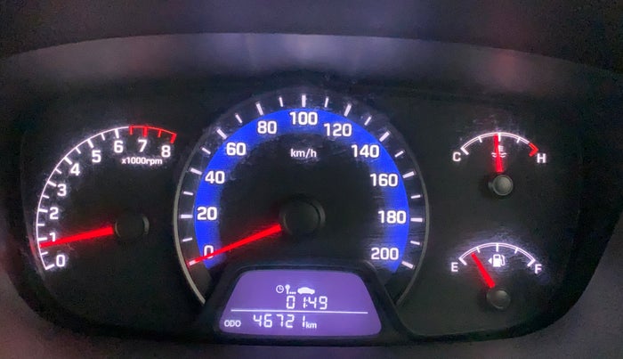 2014 Hyundai Xcent S 1.2, Petrol, Manual, 46,721 km, Odometer Image