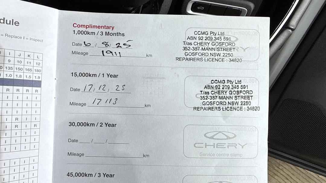 2025 Chery C5 Ultimate, Automatic, 19284 km, Service History
