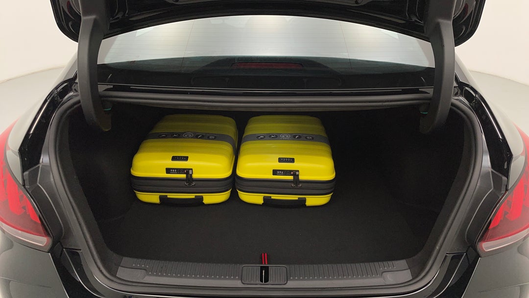 Boot Inside View with Luggage