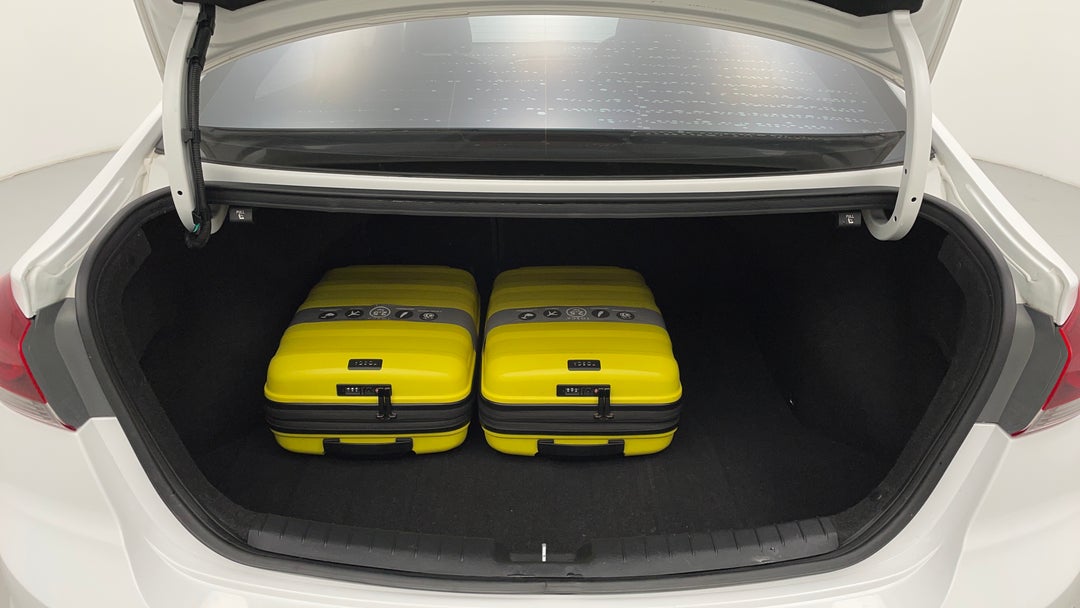 Boot Inside View with Luggage