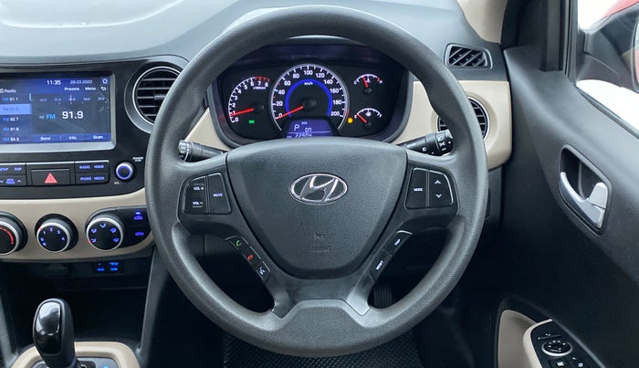 2017 Hyundai Grand i10 SPORTZ (O) 1.2 AT VTVT, Petrol, Automatic, 22,955 km, Steering Wheel Close Up