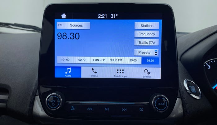 2019 Ford Ecosport TITANIUM + 1.5L PETROL AT, Petrol, Automatic, 32,372 km, Touchscreen Infotainment System