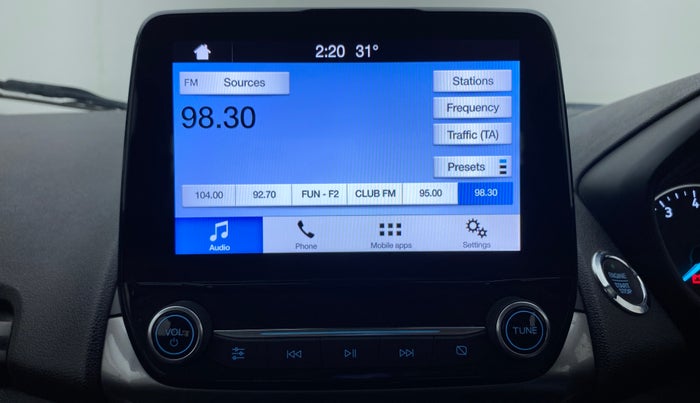 2019 Ford Ecosport TITANIUM + 1.5L PETROL AT, Petrol, Automatic, 32,372 km, Infotainment System