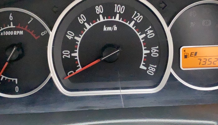 2011 Maruti Alto K10 VXI, Petrol, Manual, 73,525 km, Instrument cluster - Glass has scratches