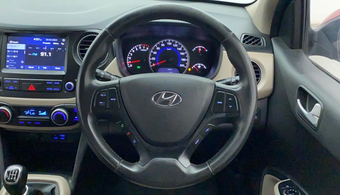 2018 Hyundai Grand i10 ASTA 1.2 KAPPA VTVT, Petrol, Manual, 40,888 km, Steering Wheel Close Up