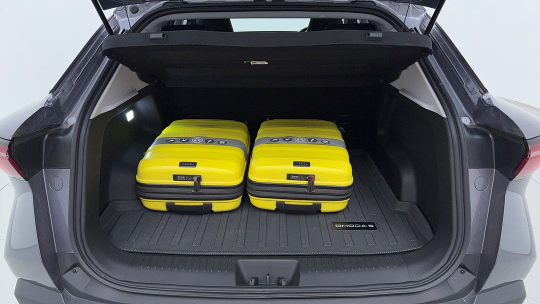 Boot Inside View with Luggage