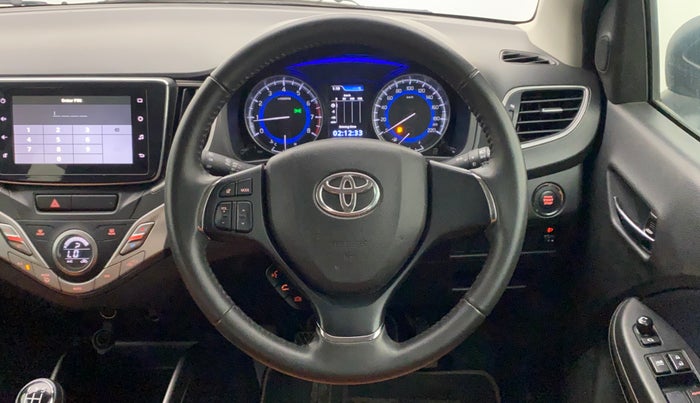 2020 Toyota Glanza V, Petrol, Manual, 20,775 km, Steering Wheel Close Up