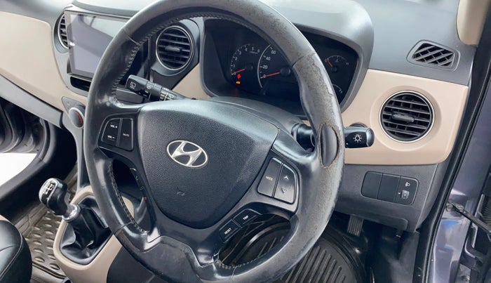 2015 Hyundai Grand i10 ASTA 1.1 CRDI, Diesel, Manual, 90,706 km, Steering wheel - Steering cover is minor torn
