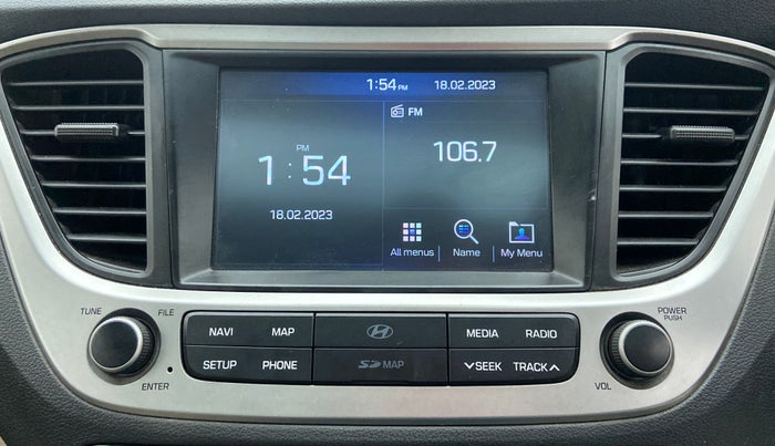 2017 Hyundai Verna 1.6 VTVT SX (O) AT, CNG, Automatic, 37,195 km, Infotainment System