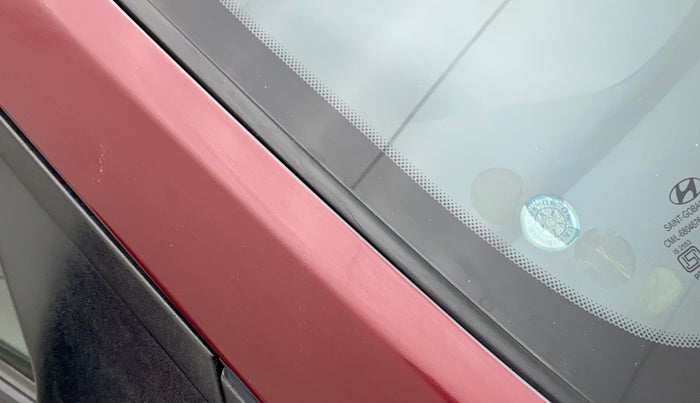 2016 Hyundai Grand i10 SPORTZ 1.2 KAPPA VTVT, Petrol, Manual, 55,215 km, Right A pillar - Paint is slightly faded