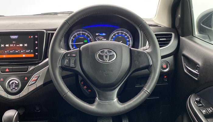 2021 Toyota Glanza V CVT, Petrol, Automatic, 5,832 km, Steering Wheel Close Up