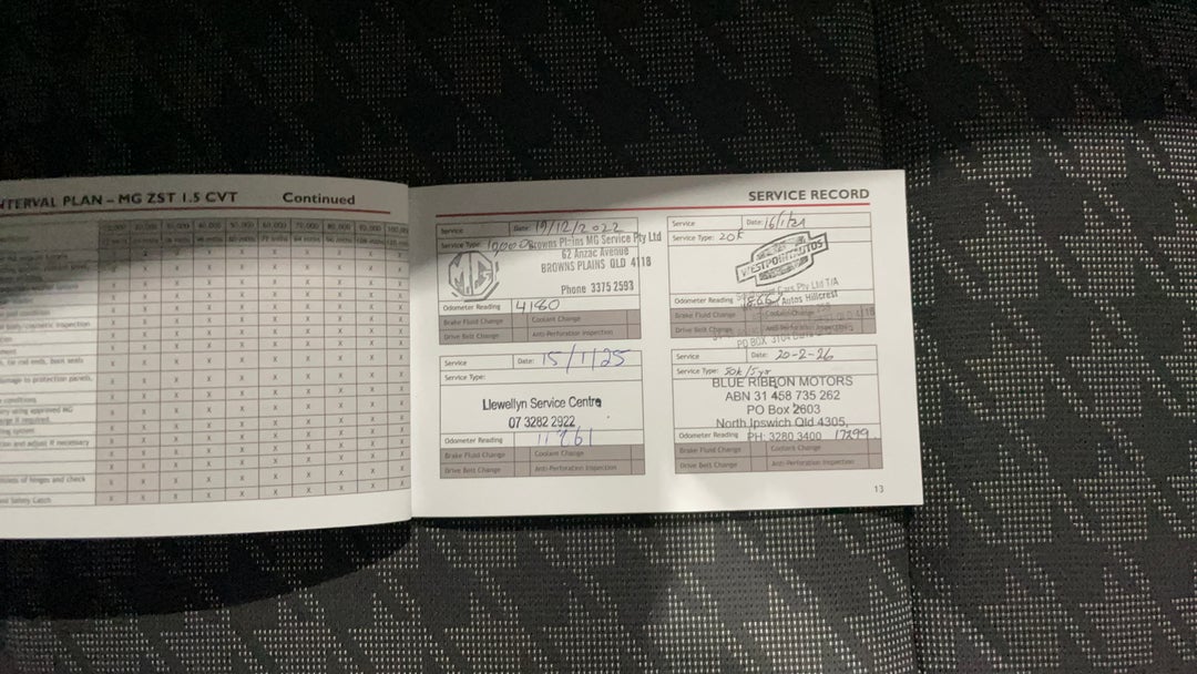 2021 MG Zst Core, Automatic, 18266 km, Service History