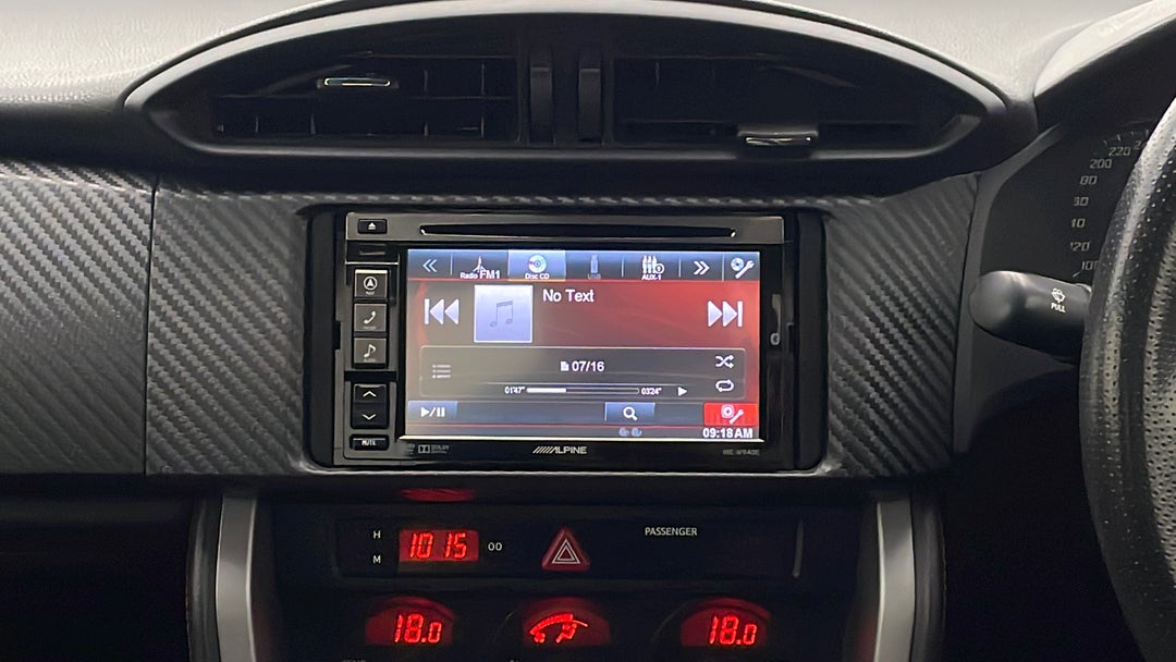 2014 Toyota 86 Gts, Manual, 142499 km, Infotainment System