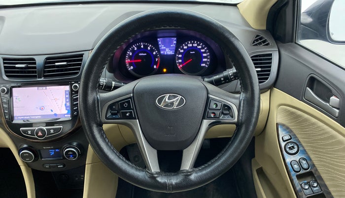 2016 Hyundai Verna FLUIDIC 1.6 SX VTVT, Petrol, Manual, 57,985 km, Steering Wheel Close Up