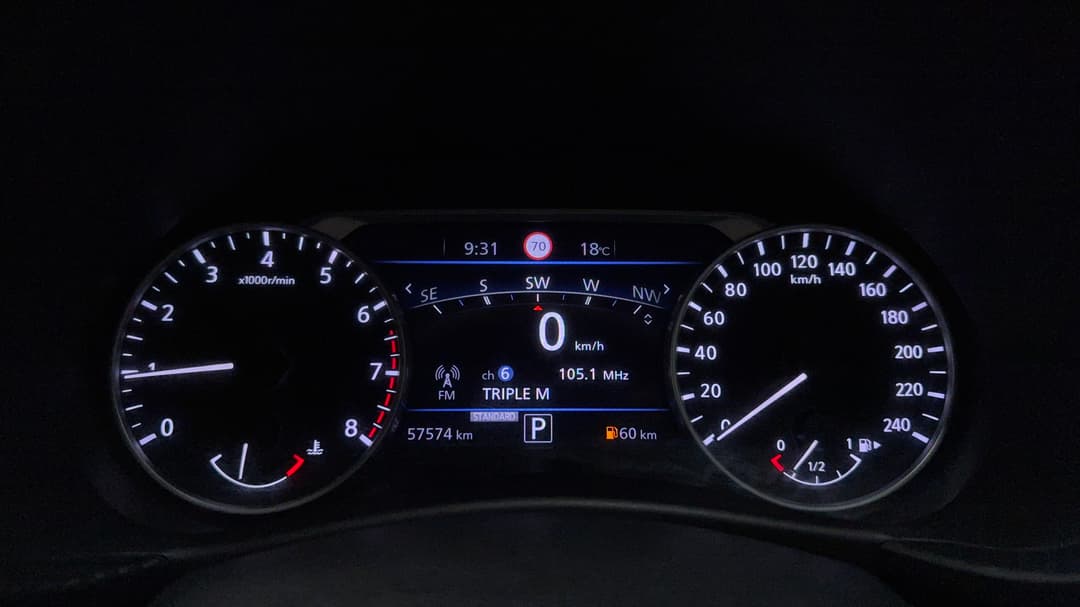 2020 Nissan Juke St-l, Automatic, 57574 km, Odometer View