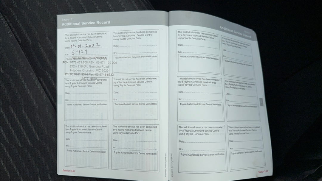 2016 Toyota Camry Altise, Automatic, 99121 km, Service History