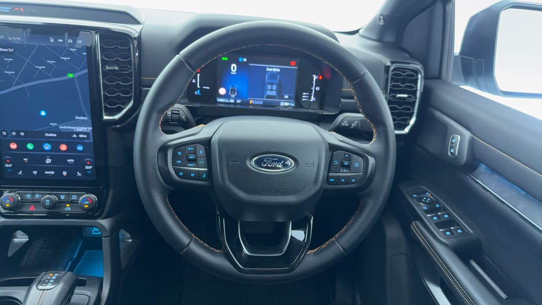 2025 Ford Ranger Phev Wildtrak (4x4), Automatic, 17887 km, Steering Wheel Close-up