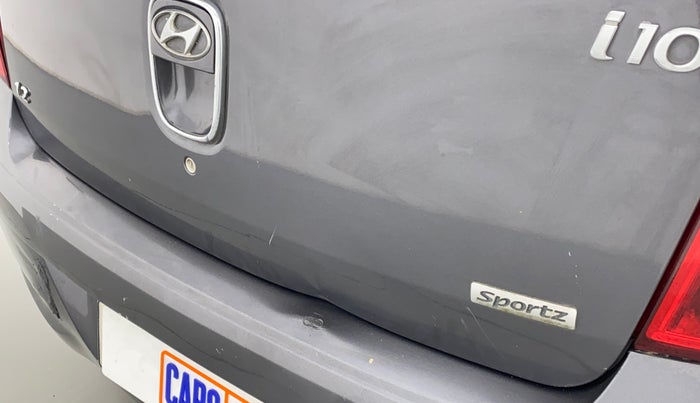 2011 Hyundai i10 SPORTZ 1.2, CNG, Manual, 84,120 km, Dicky (Boot door) - Slightly dented