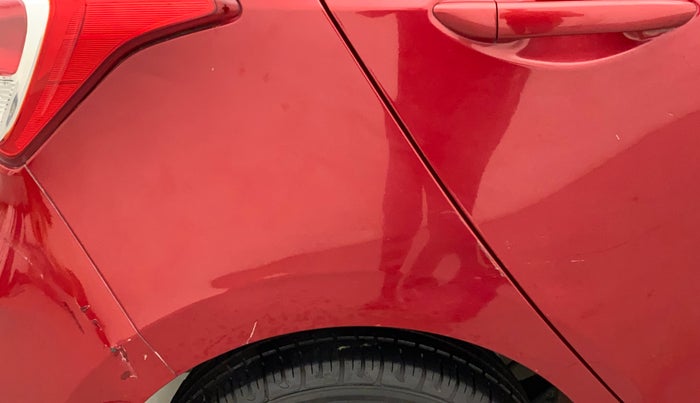2017 Hyundai Grand i10 SPORTZ (O) AT 1.2 KAPPA VTVT, Petrol, Automatic, 16,624 km, Right quarter panel - Slightly dented