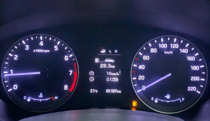 2016 Hyundai Elite i20 ASTA 1.2 (O), Petrol, Manual, 65,186 km, Odometer Image