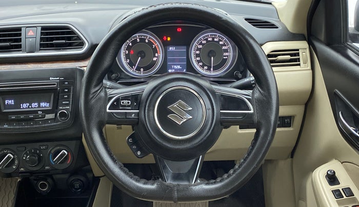 2017 Maruti Dzire VXI, Petrol, Manual, 78,096 km, Steering Wheel Close Up